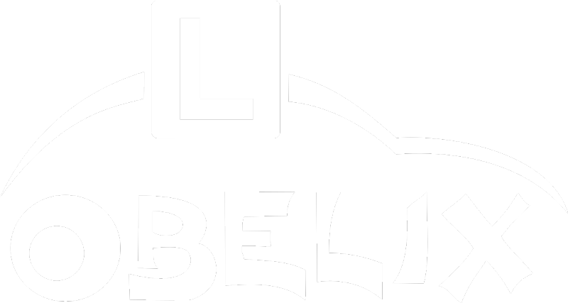 Логотип OSK Obelix белый